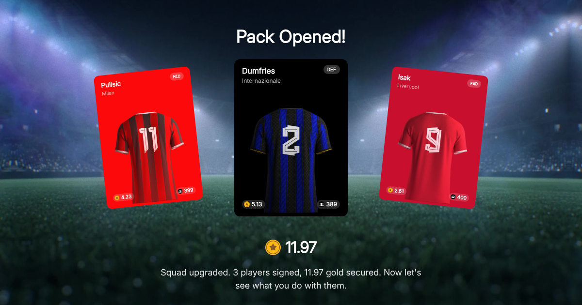 Shared Pack Reveal