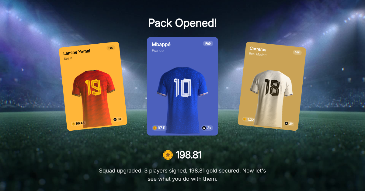 Shared Pack Reveal